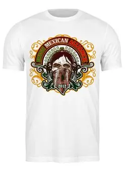 Заказать мужскую футболку в Москве. Футболка классическая Irish Mexican Alliance от Leichenwagen - готовые дизайны и нанесение принтов.