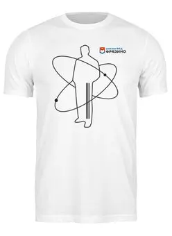 Заказать мужскую футболку в Москве. Футболка классическая Свидетель ядерный от Андрей Смирнов - готовые дизайны и нанесение принтов.