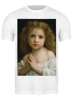 Заказать мужскую футболку в Москве. Футболка классическая Молитва (Вильям Бугро) от trend - готовые дизайны и нанесение принтов.