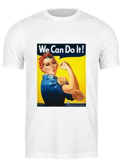 Заказать мужскую футболку в Москве. Футболка классическая Американский плакат, 1943 г. от posterman - готовые дизайны и нанесение принтов.