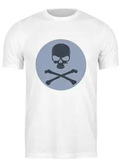 Заказать мужскую футболку в Москве. Футболка классическая Skull от YellowCloverShop - готовые дизайны и нанесение принтов.