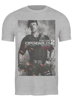 Заказать мужскую футболку в Москве. Футболка классическая Expendables II Stallone от KinoArt - готовые дизайны и нанесение принтов.