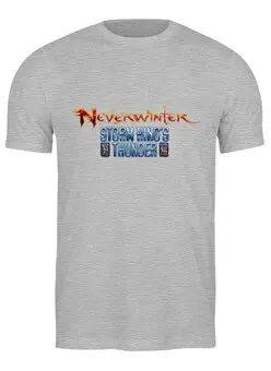 Заказать мужскую футболку в Москве. Футболка классическая Neverwinter  от THE_NISE  - готовые дизайны и нанесение принтов.