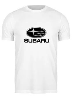 Заказать мужскую футболку в Москве. Футболка классическая Subaru от THE_NISE  - готовые дизайны и нанесение принтов.