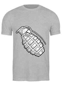 Заказать мужскую футболку в Москве. Футболка классическая Grenade от Leichenwagen - готовые дизайны и нанесение принтов.
