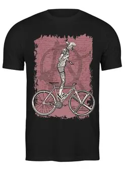 Заказать мужскую футболку в Москве. Футболка классическая Bike Punk Cat от oneredfoxstore@gmail.com - готовые дизайны и нанесение принтов.
