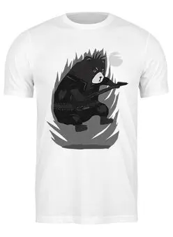 Заказать мужскую футболку в Москве. Футболка классическая Bad Bear Bass от oneredfoxstore@gmail.com - готовые дизайны и нанесение принтов.
