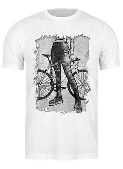 Заказать мужскую футболку в Москве. Футболка классическая Punk Girl Rider от oneredfoxstore@gmail.com - готовые дизайны и нанесение принтов.