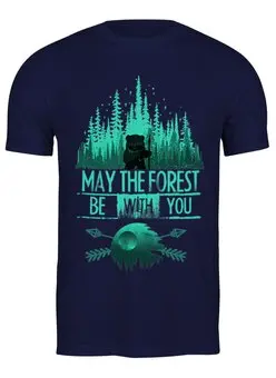 Заказать мужскую футболку в Москве. Футболка классическая May The Forest от oneredfoxstore@gmail.com - готовые дизайны и нанесение принтов.