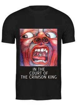 Заказать мужскую футболку в Москве. Футболка классическая King Crimson от vknk - готовые дизайны и нанесение принтов.