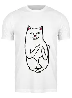 Заказать мужскую футболку в Москве. Футболка классическая Rip N Dip Cat от FOR YOU - готовые дизайны и нанесение принтов.