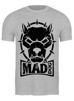 Заказать мужскую футболку в Москве. Футболка классическая Mad dog от Серега Шнайдер - готовые дизайны и нанесение принтов.