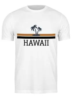 Заказать мужскую футболку в Москве. Футболка классическая Hawaii  от T-shirt print  - готовые дизайны и нанесение принтов.