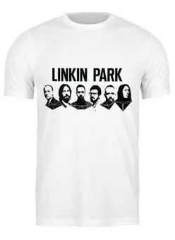 Заказать мужскую футболку в Москве. Футболка классическая Linkin park от Fedor - готовые дизайны и нанесение принтов.