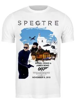 Заказать мужскую футболку в Москве. Футболка классическая Bond 007 / Spectre от KinoArt - готовые дизайны и нанесение принтов.