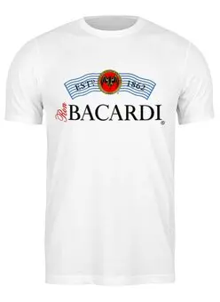 Заказать мужскую футболку в Москве. Футболка классическая Bacardi от balden - готовые дизайны и нанесение принтов.