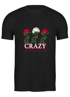 Заказать мужскую футболку в Москве. Футболка классическая Crazy  от T-shirt print  - готовые дизайны и нанесение принтов.