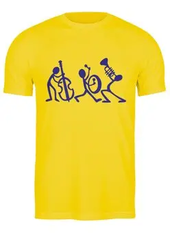 Заказать мужскую футболку в Москве. Футболка классическая Музыка  от T-shirt print  - готовые дизайны и нанесение принтов.