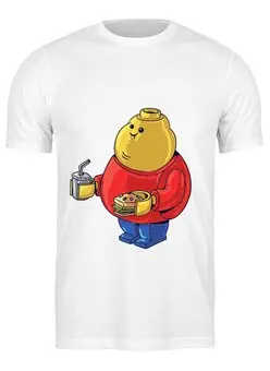 Заказать мужскую футболку в Москве. Футболка классическая Fat Legoman от priceless - готовые дизайны и нанесение принтов.