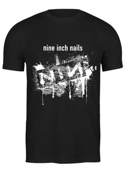 Заказать мужскую футболку в Москве. Футболка классическая Nine Inch Nails от OEX design - готовые дизайны и нанесение принтов.
