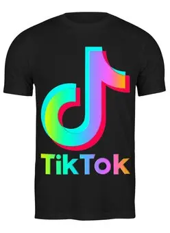 Заказать мужскую футболку в Москве. Футболка классическая TIK TOK (Tik Tok video) от vista12761@rambler.ru - готовые дизайны и нанесение принтов.