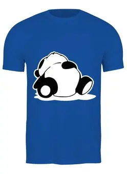 Заказать мужскую футболку в Москве. Футболка классическая Панда от Zamula - готовые дизайны и нанесение принтов.