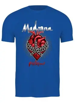 Заказать мужскую футболку в Москве. Футболка классическая Madonna от ПРИНТЫ ПЕЧАТЬ  - готовые дизайны и нанесение принтов.