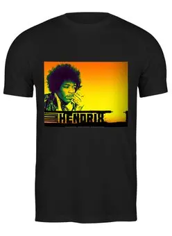 Заказать мужскую футболку в Москве. Футболка классическая Jimi Hendrix от Fedor - готовые дизайны и нанесение принтов.