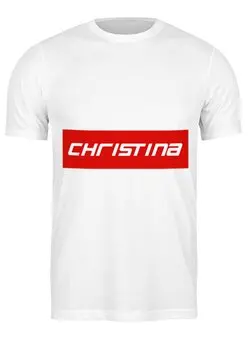 Заказать мужскую футболку в Москве. Футболка классическая Christina от THE_NISE  - готовые дизайны и нанесение принтов.