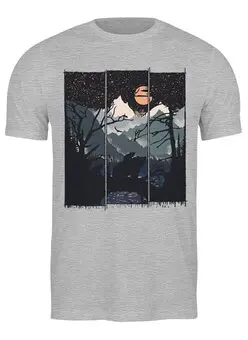 Заказать мужскую футболку в Москве. Футболка классическая Three от oneredfoxstore@gmail.com - готовые дизайны и нанесение принтов.