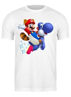 Заказать мужскую футболку в Москве. Футболка классическая Марио от aleks_say - готовые дизайны и нанесение принтов.