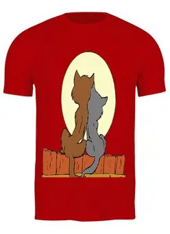 Заказать мужскую футболку в Москве. Футболка классическая Cats от Weed Stuff`a - готовые дизайны и нанесение принтов.