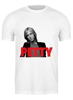 Заказать мужскую футболку в Москве. Футболка классическая Tom Petty от Fedor - готовые дизайны и нанесение принтов.