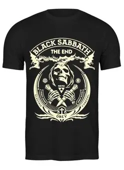 Заказать мужскую футболку в Москве. Футболка классическая Black Sabbath от geekbox - готовые дизайны и нанесение принтов.
