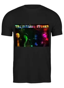 Заказать мужскую футболку в Москве. Футболка классическая группа "The Rolling Stones" от Fedor - готовые дизайны и нанесение принтов.