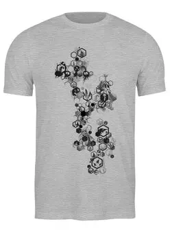 Заказать мужскую футболку в Москве. Футболка классическая Original Hexagon от oneredfoxstore@gmail.com - готовые дизайны и нанесение принтов.