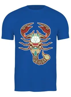Заказать мужскую футболку в Москве. Футболка классическая Скорпион - Scorpius от trend - готовые дизайны и нанесение принтов.