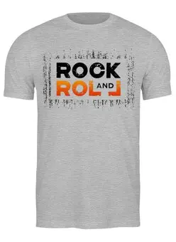 Заказать мужскую футболку в Москве. Футболка классическая Rock n Roll  от T-shirt print  - готовые дизайны и нанесение принтов.