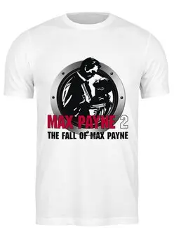 Заказать мужскую футболку в Москве. Футболка классическая Max Payne от THE_NISE  - готовые дизайны и нанесение принтов.