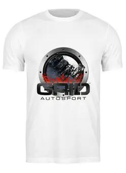 Заказать мужскую футболку в Москве. Футболка классическая GRID Autosport  от THE_NISE  - готовые дизайны и нанесение принтов.