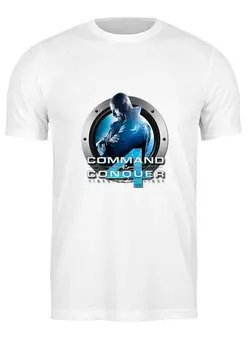 Заказать мужскую футболку в Москве. Футболка классическая Command Conquer от THE_NISE  - готовые дизайны и нанесение принтов.