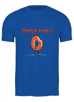 Заказать мужскую футболку в Москве. Футболка классическая Finish Him! (Прикончь Его) от coolmag - готовые дизайны и нанесение принтов.