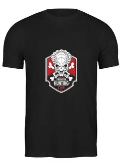 Заказать мужскую футболку в Москве. Футболка классическая Хищник от coolmag - готовые дизайны и нанесение принтов.
