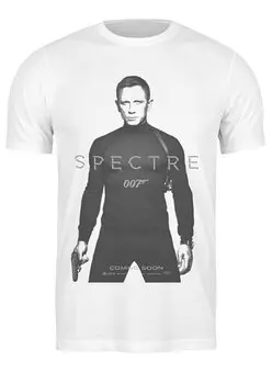 Заказать мужскую футболку в Москве. Футболка классическая Spectre  от KinoArt - готовые дизайны и нанесение принтов.