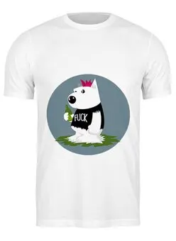 Заказать мужскую футболку в Москве. Футболка классическая Bad Dog от alexey_cmyk - готовые дизайны и нанесение принтов.