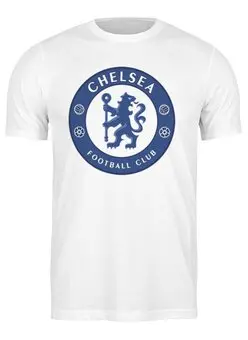 Заказать мужскую футболку в Москве. Футболка классическая Chelsea FC от Сергей Дульнев - готовые дизайны и нанесение принтов.