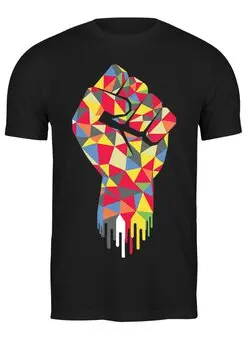 Заказать мужскую футболку в Москве. Футболка классическая Кулак (Революция) от coolmag - готовые дизайны и нанесение принтов.