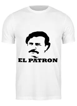 Заказать мужскую футболку в Москве. Футболка классическая El PATRON от Данил Осипенко - готовые дизайны и нанесение принтов.