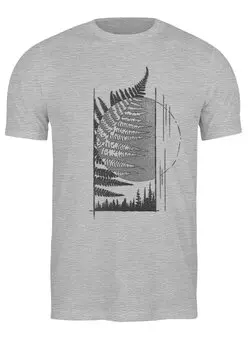 Заказать мужскую футболку в Москве. Футболка классическая Forest Fern от oneredfoxstore@gmail.com - готовые дизайны и нанесение принтов.