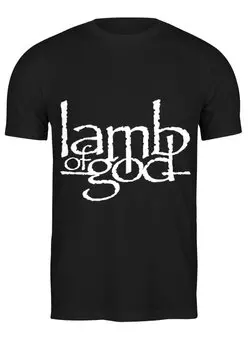Заказать мужскую футболку в Москве. Футболка классическая Lamb of God от whisperingofsnake  - готовые дизайны и нанесение принтов.